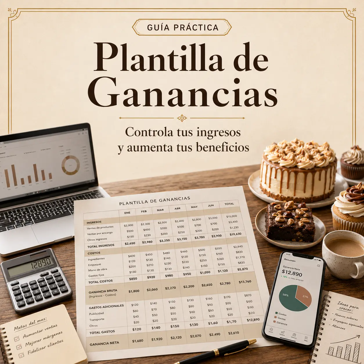 Plantilla de Ganancias